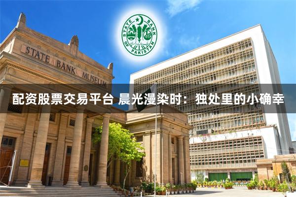 配资股票交易平台 晨光漫染时：独处里的小确幸