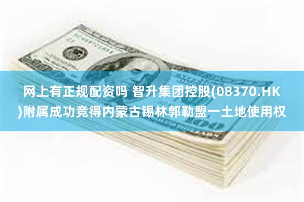 网上有正规配资吗 智升集团控股(08370.HK)附属成功竞得内蒙古锡林郭勒盟一土地使用权