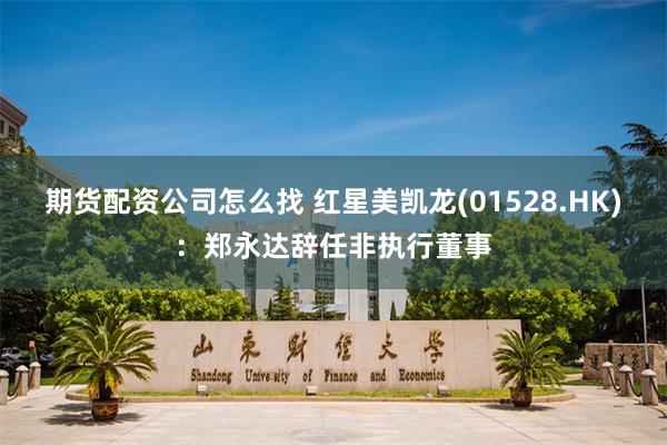 期货配资公司怎么找 红星美凯龙(01528.HK)：郑永达辞任非执行董事