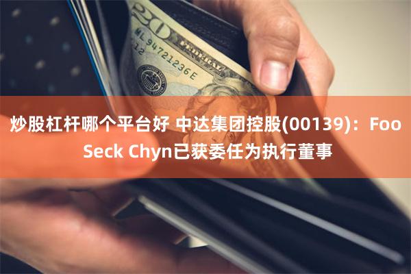 炒股杠杆哪个平台好 中达集团控股(00139)：Foo Seck Chyn已获委任为执行董事