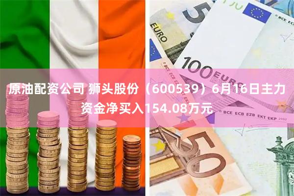 原油配资公司 狮头股份（600539）6月16日主力资金净买入154.08万元