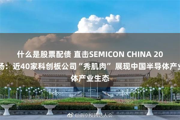什么是股票配债 直击SEMICON CHINA 2026现场：近40家科创板公司“秀肌肉” 展现中国半导体产业生态