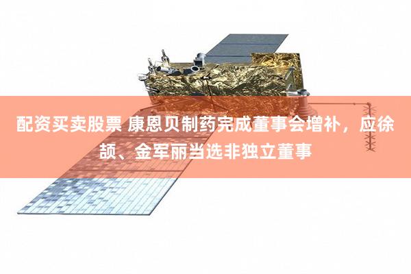 配资买卖股票 康恩贝制药完成董事会增补,应徐颉、金军丽当选非独立董事