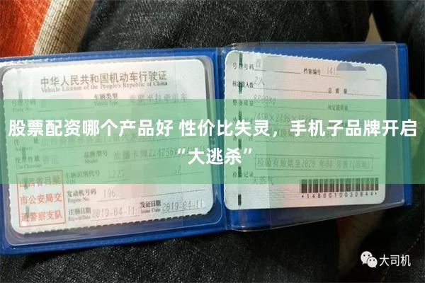 股票配资哪个产品好 性价比失灵，手机子品牌开启“大逃杀”