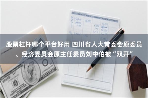 股票杠杆哪个平台好用 四川省人大常委会原委员、经济委员会原主任委员刘中伯被“双开”