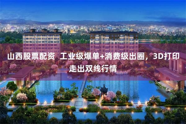 山西股票配资  工业级爆单+消费级出圈，3D打印走出双线行情