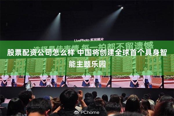 股票配资公司怎么样 中国将创建全球首个具身智能主题乐园