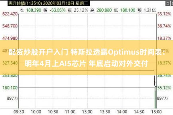 配资炒股开户入门 特斯拉透露Optimus时间表：明年4月上AI5芯片 年底启动对外交付